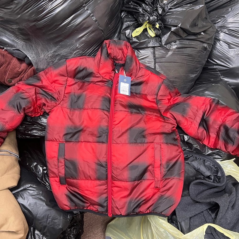 Puff red jacket